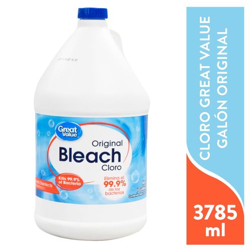 Cloro Great Value Galón Original -3785 ml