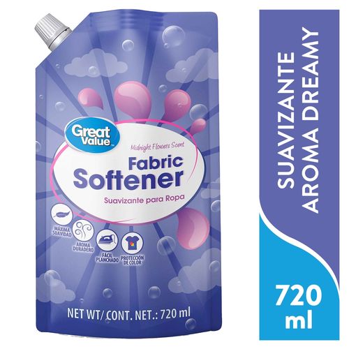 Suavizante Great Value Cuidado Avanzado aroma Dreamy Paradise -720 ml