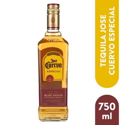 Tequila Jose Cuervo especial oro con ágave azul 38% vol - 750 ml