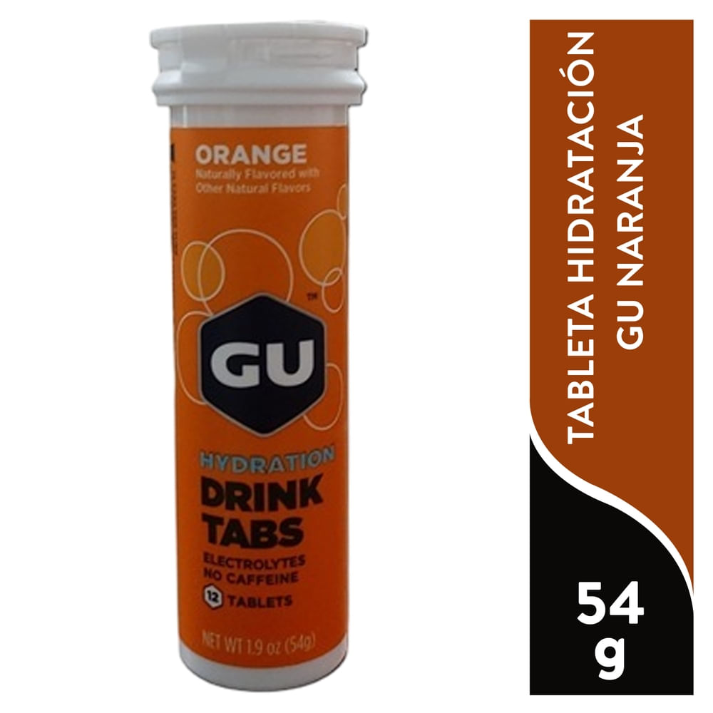 Tableta Gu Hidratación Naranja - 54 g
