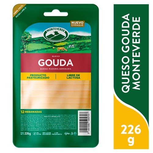 Queso Gouda Monteverde Rebanado - 226 g