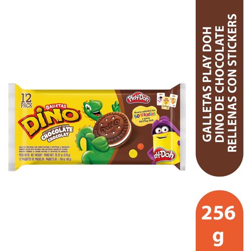 Galleta Rellena Dino Chocolate Wm - 256 g