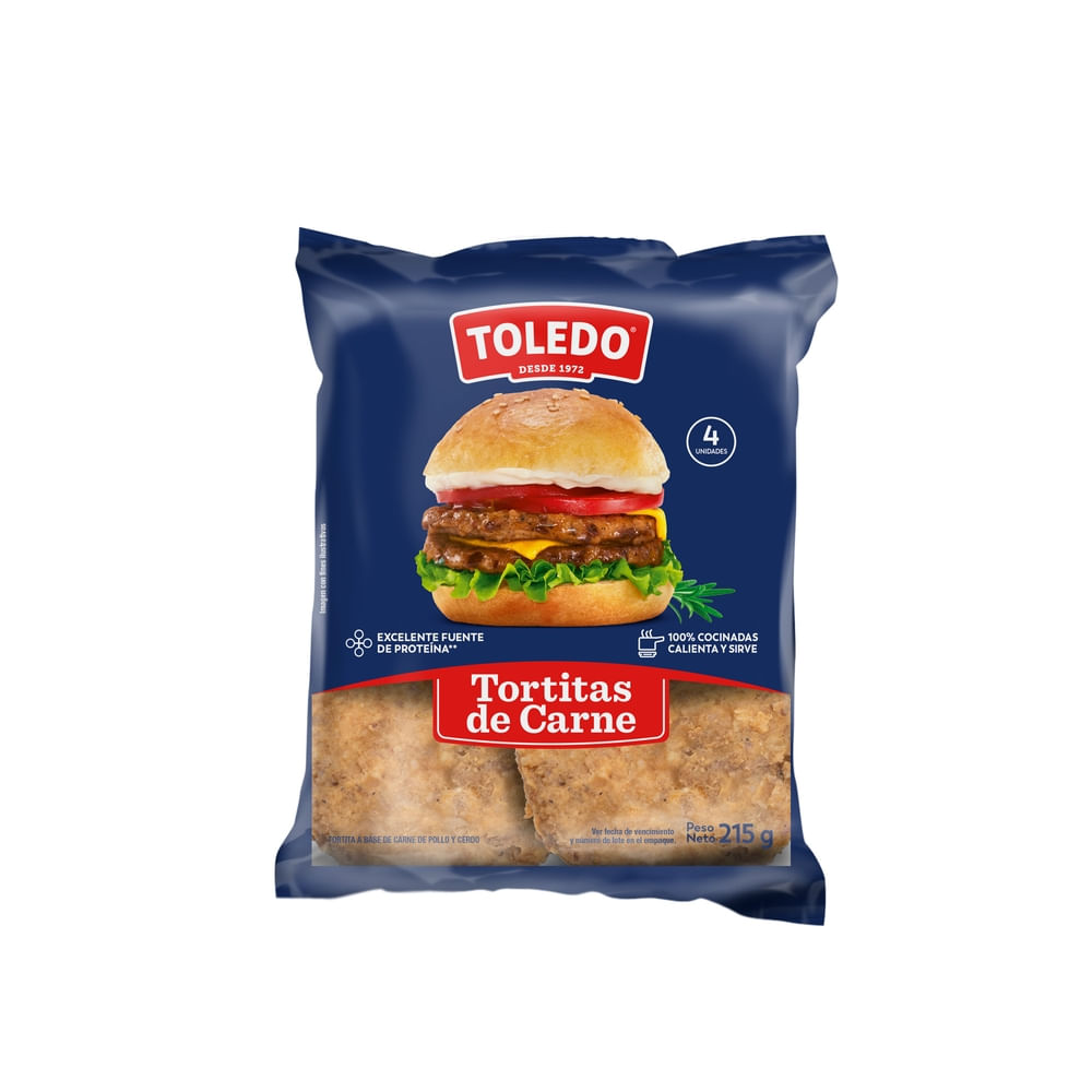 Tortitas De Carne Toledo 4 Uds - 215 g