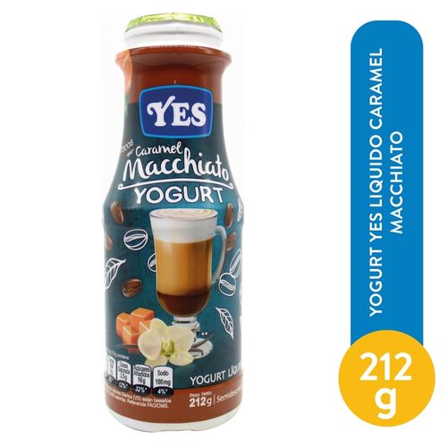 Yogurt Yes Liquido Caramelo Macchiato - 212 g