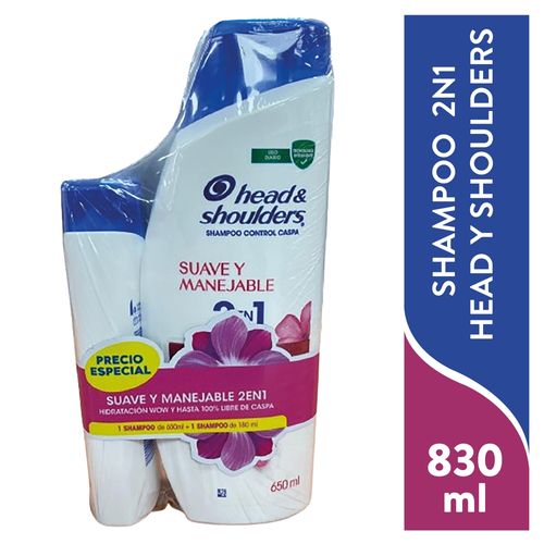 Pack Head N Sh Suave Y Manej 830ml