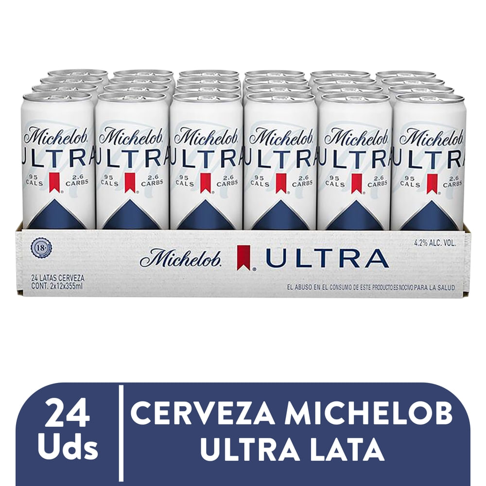 Cerveza Michelob Ultra Lata 24 Pack - 8520 ml
