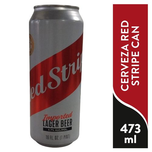 Cerveza Red Stripe Can - 473 ml