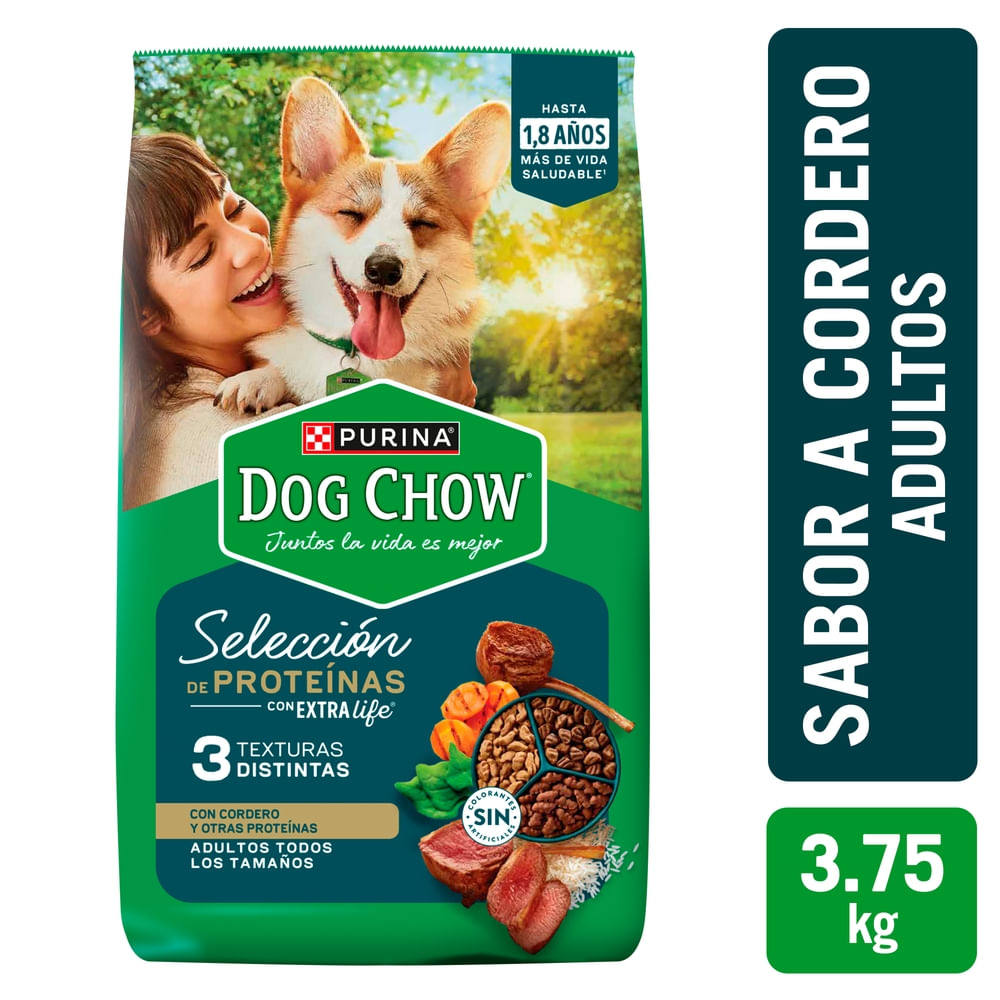 Alimento para Perros Purina Dog Chow Selección Proteína Cordero - 3.75 kg