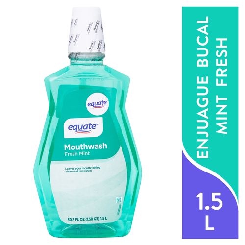 Enjuague Bucal Equate Mint Fresh - 1500 ml