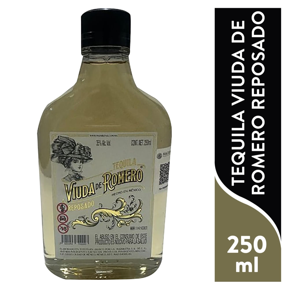 Tequila Viuda De Romero Reposado - 250 ml