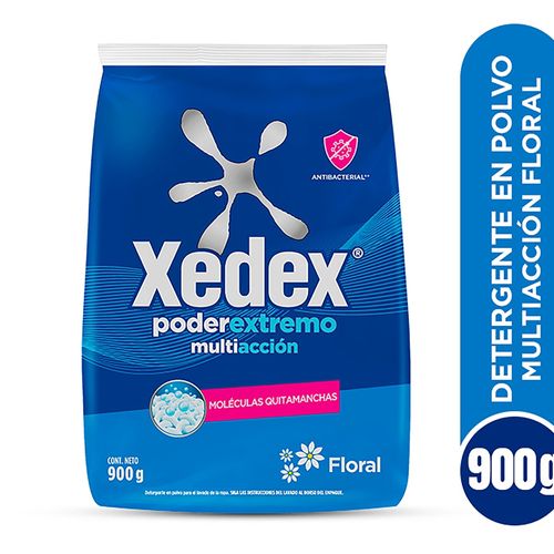 Detergente en polvo Xedex Poder Extremo Multiacción - 900 g