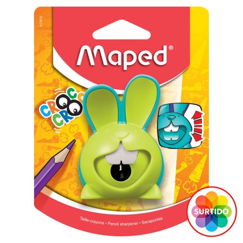 Sacapuntas Maped Pla C D 1H Croc Inn -Blister unidad