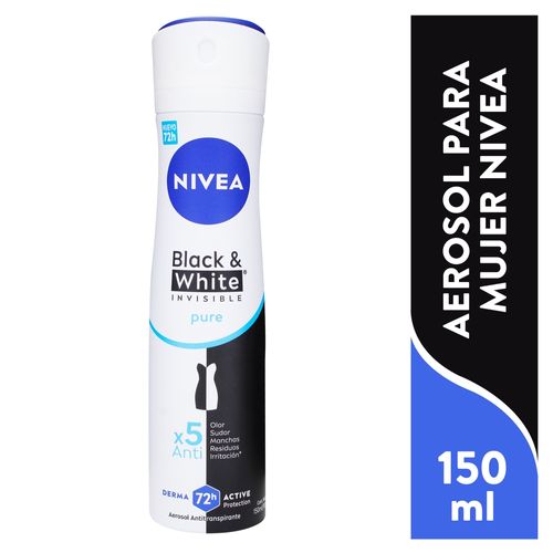 Desodorante Nivea Antimanchas Femenino Invisible Pure - 150 ml