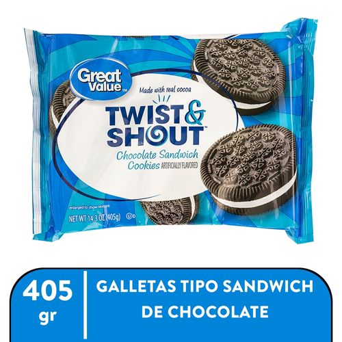 Galleta Great Value Sandwich De Chocolate Rellena Con Crema - 405 g