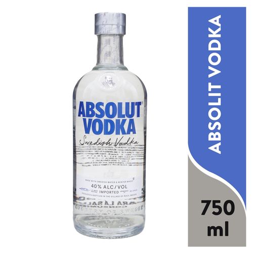Vodka Absolut country of sweden gluten free - 750 ml
