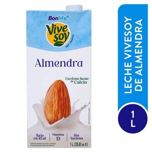 Leche Vive Soy de Almendra Natura l - 1 L