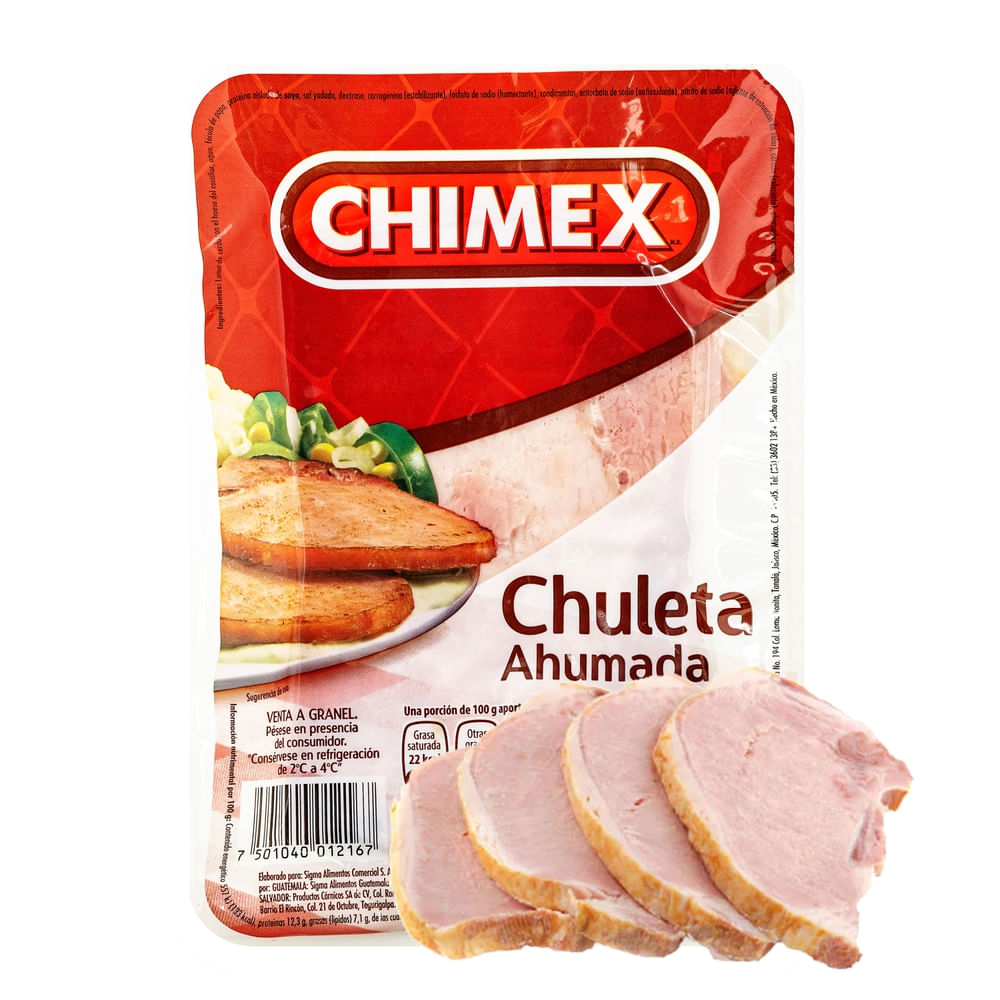 Chimex Chuleta Ahumada 570 g Unidad