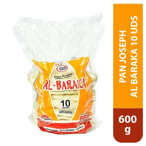 Pan Joseph Al Baraka 10 Unidades - 600 g