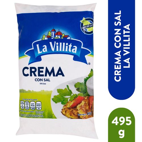 Crema La Villita Con Sal - 495 g
