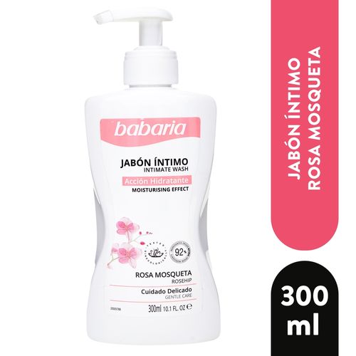 Jabón íntimo Babaria, Rosa Mosqueta -300 ml