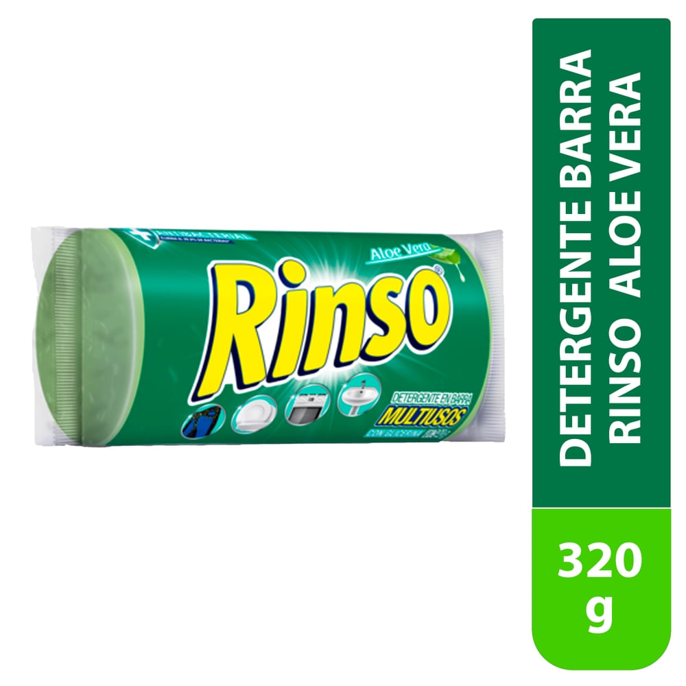 Detergente en Barra Rinso Glicerin Aloe Vera - 320 g