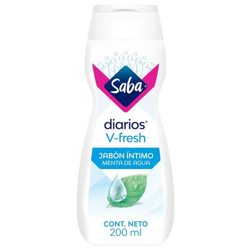 Jabón Íntimo Saba V-Fresh Menta De Agua - 200 ml
