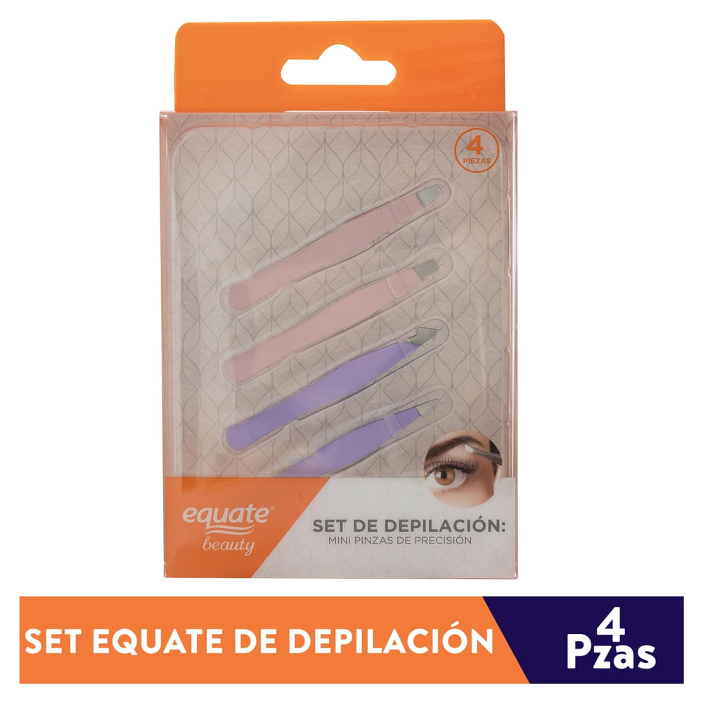 Set Equate Depilacion Mini Pinzas - 4Piezas