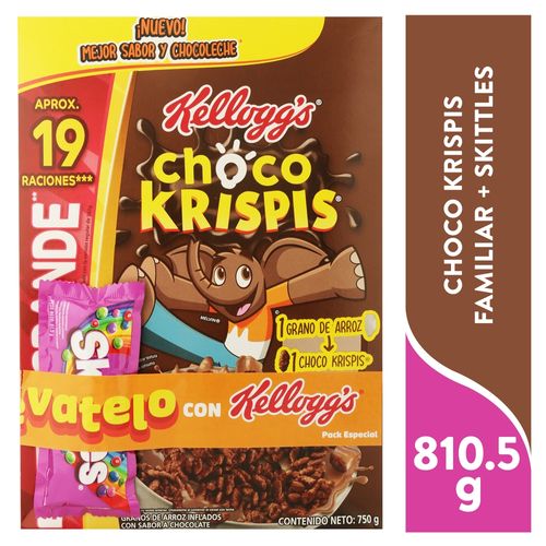 Cereal Kelloggs Chocokrispis más skittles - 810.5 g