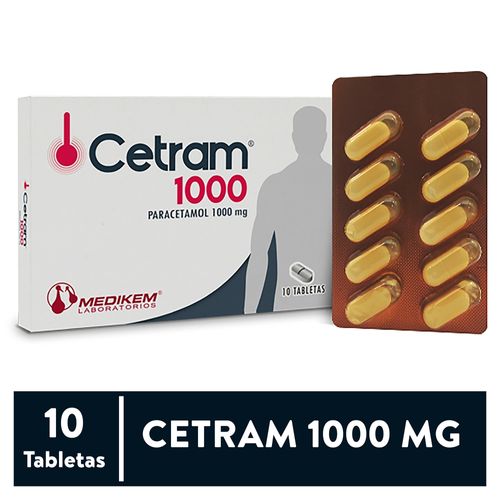 Cetram 1000 Mg - 10 Tabletas