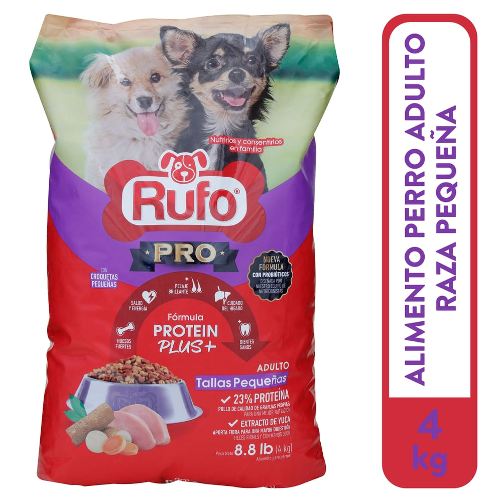 Alimento para perro Rufo Pro adulto raza pequeña – 4000 g