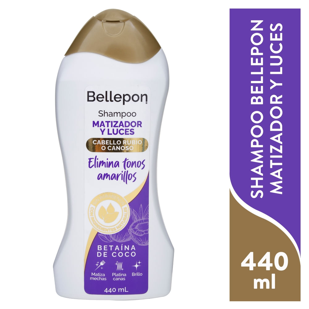 Shampoo Bellepon Betaina Coco Matizador  440 ml