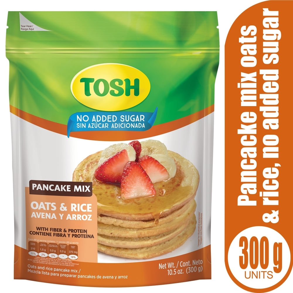 Pancake Mix Tosh de Avena y Arroz - 300 g