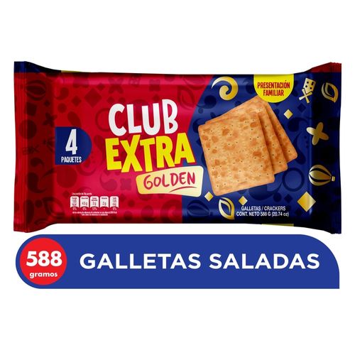 Galleta Club Extra Golden 4 Pack - 588 g