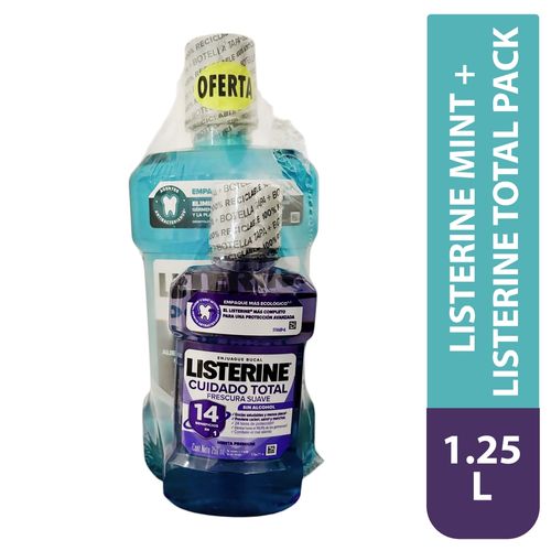 Listerine Mint 1l y 250ml Total Pk1250ml