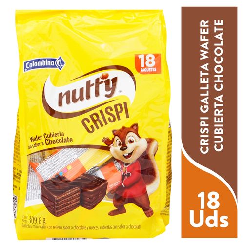 Galleta Colombina Chocolate Nutty Crispi  - 310 g