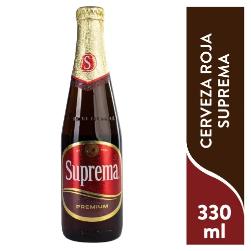 Cerveza Suprema Roja Vidrio 312 ml