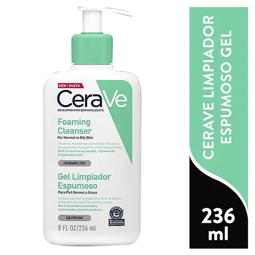 Cerave Gel Limpiador Espumoso 236 ml Unidad