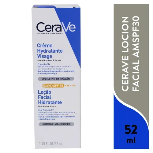 Cerave Crem Hidrat Facial 30spf 52 ml Unidad