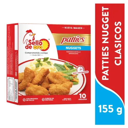 Patties Sello De Oro Nugget Empanizados - 155 g
