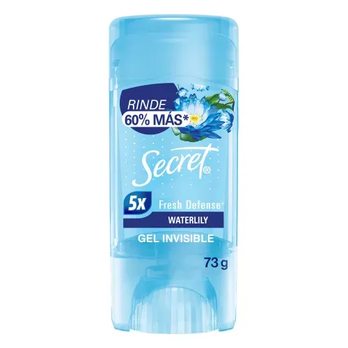 Gel Invisible Antitranspirante Secret Waterlily -73 g