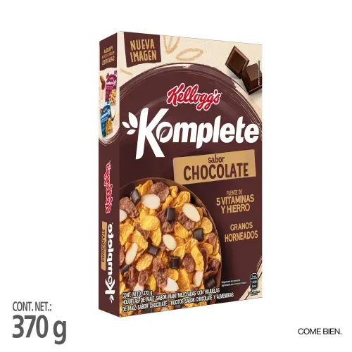 Cereal Kelloggs Komplete Sabor Chocolate - 370 g