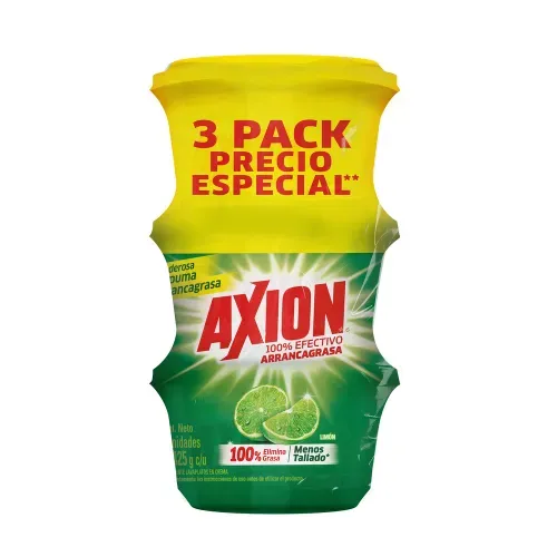 Lavaplatos Axion Limón Pasta 425g 3 Pack