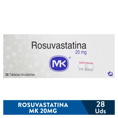Rosuvastatina Mk 20mg 28tabletas