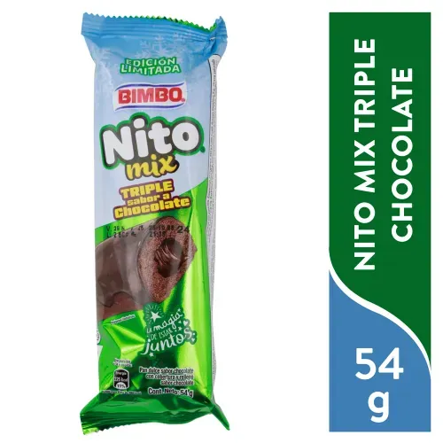 Pan Dulce Nito Bimbo Triple Choco 54 g