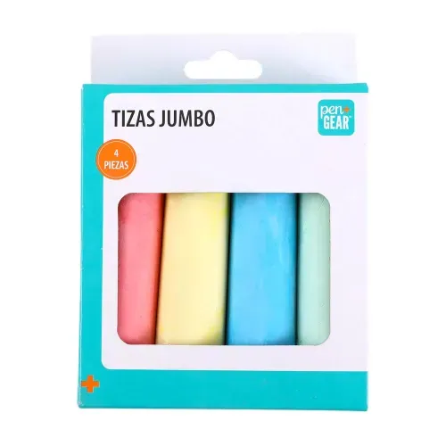Tiza Pen Gear Jumbo Colores-4 Piezas
