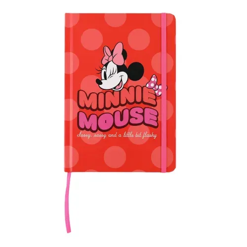 Libreta Minnie Mouse, pasta dura, tamaño A5 -120 hojas