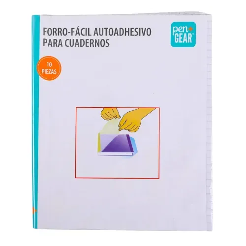 Forro Autoadhesivo Pen Gear, para cuadernos -10 hojas