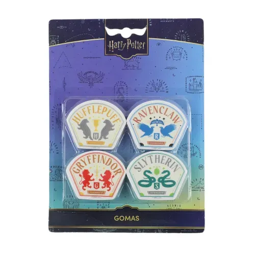 Set De 4 Borradores Harry Potter