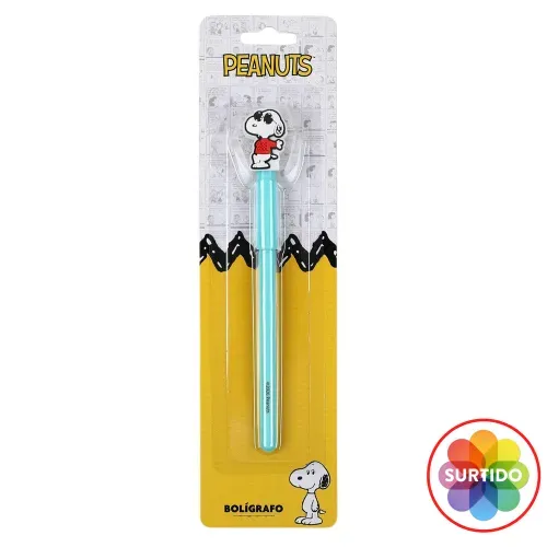 Snoopy Boligrafo Con Goma Diseno 3D