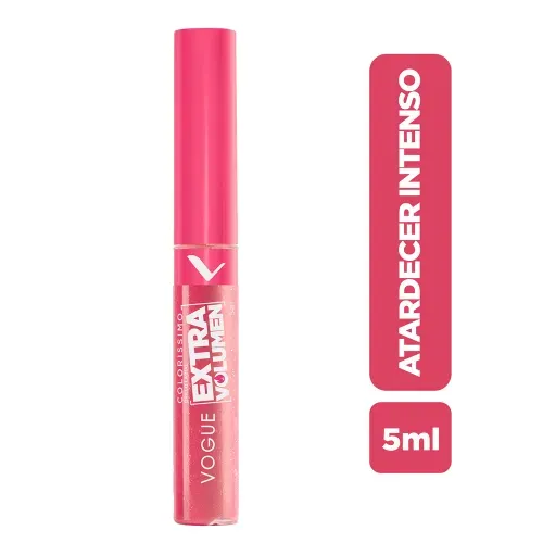 Labial Líquido Vogue Colorissimo Extra Volumen Atardecer Intenso 5 Ml